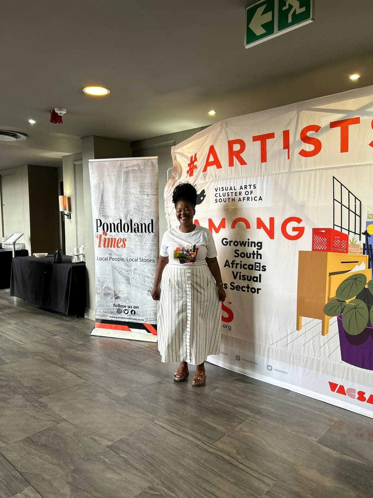 Artist at AAU banner, Eastern Cape